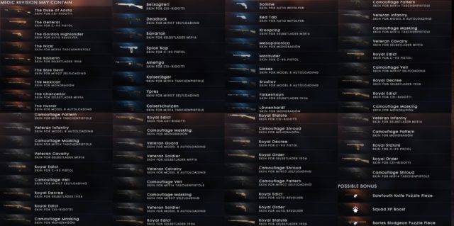Battlefield 1 Battlepack Spezialedition "Medic" aka Revision 19